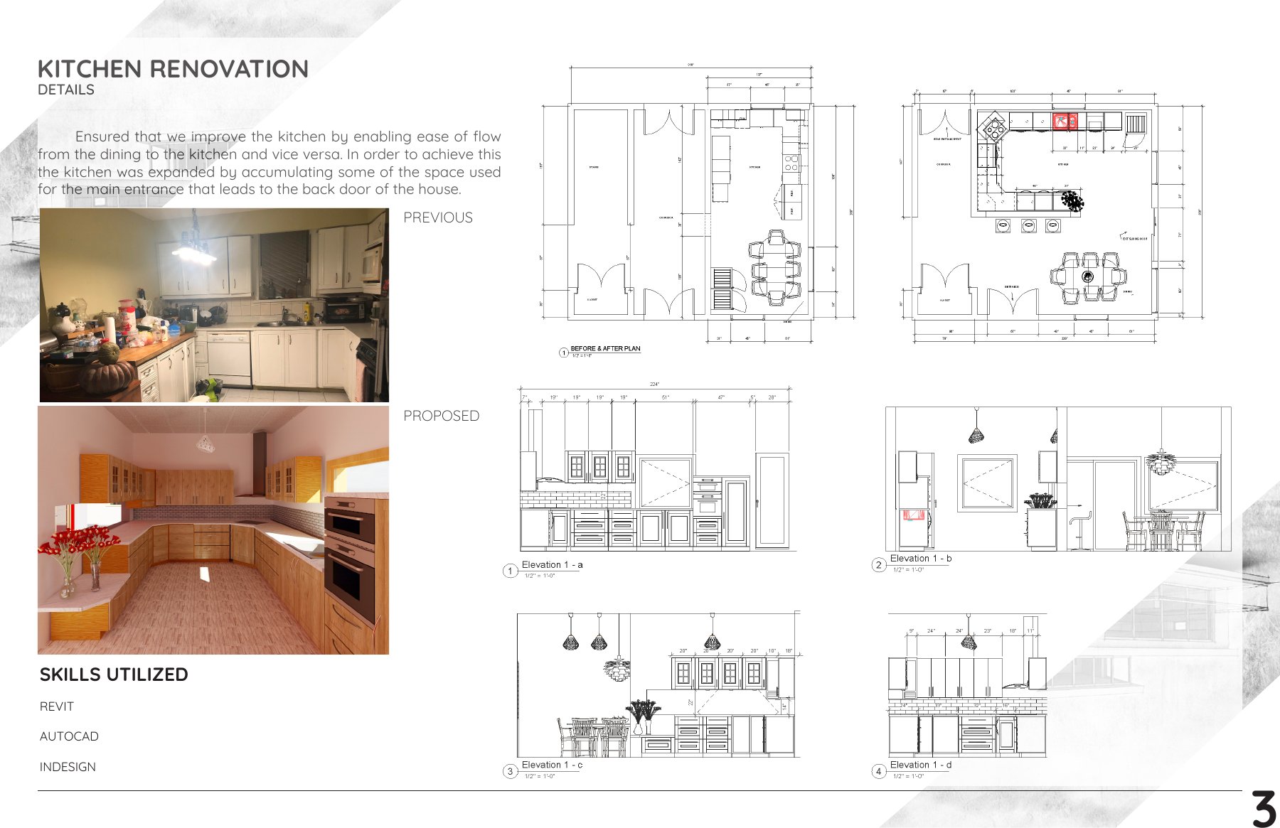 Kitchen renovation: layout details