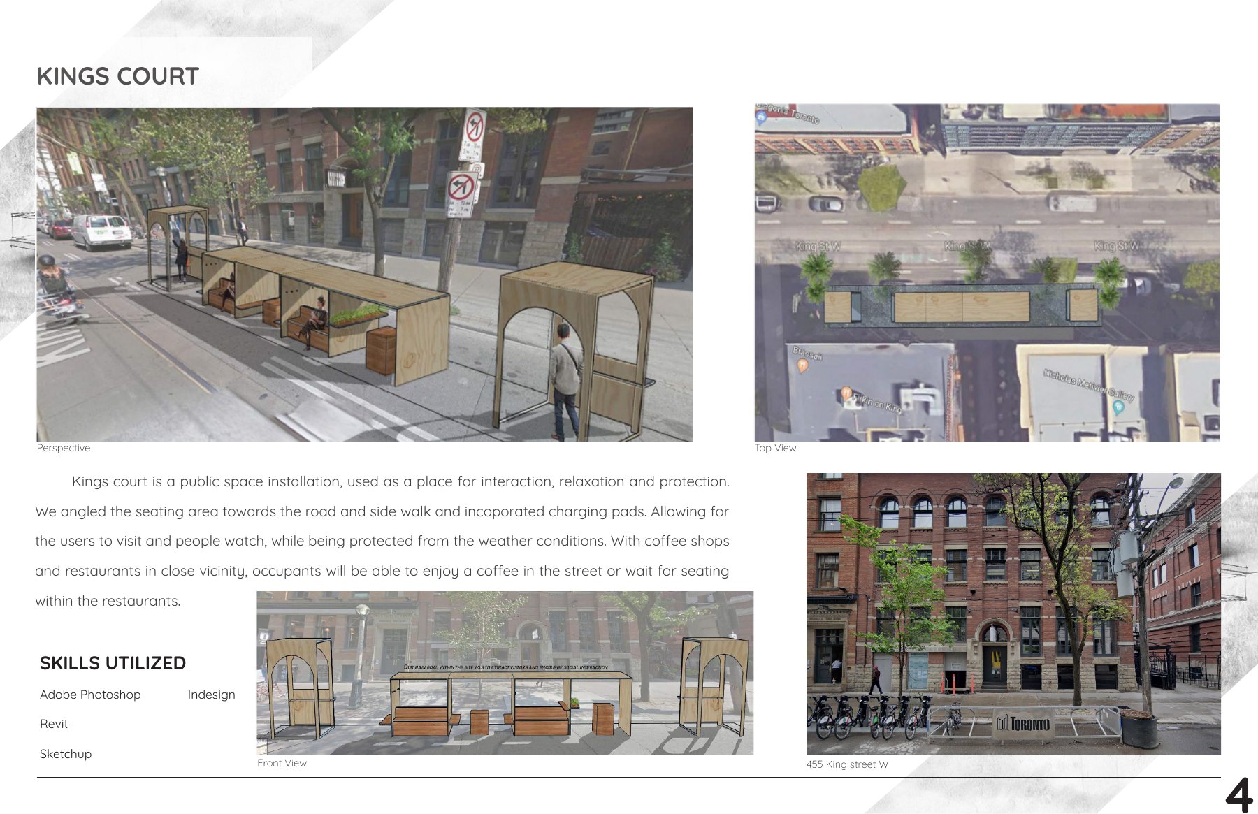 Kings Court: public seating concept