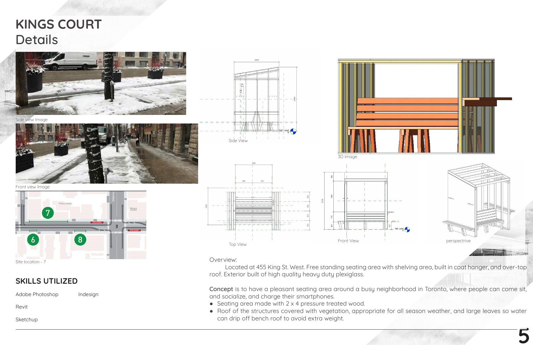 Kings Court: site, views and construction approach